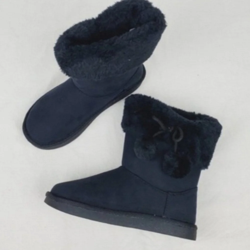 Okie dokie faux fur ankle bootie